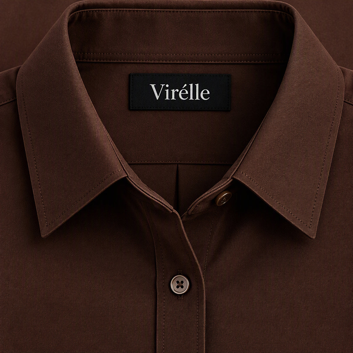Dark Brown Button Down Shirt