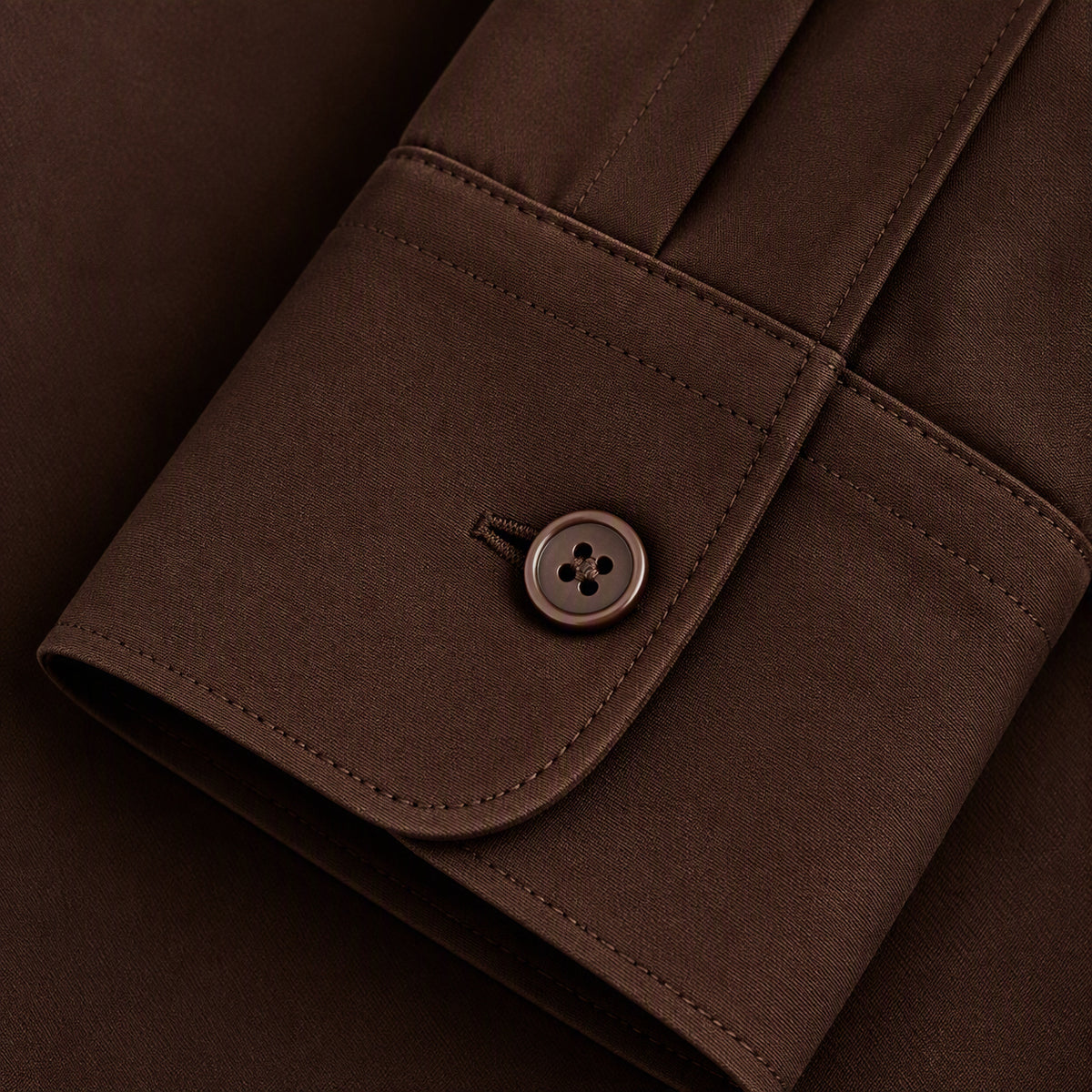 Dark Brown Button Down Shirt