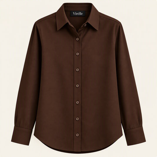Dark Brown Button Down Shirt